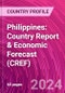 Philippines: Country Report & Economic Forecast (CREF) - Product Thumbnail Image