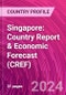 Singapore: Country Report & Economic Forecast (CREF) - Product Thumbnail Image