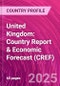 United Kingdom: Country Report & Economic Forecast (CREF) - Product Image