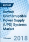 Kuwait Uninterruptible Power Supply (UPS) Systems Market (2014-2024): Market Forecast By KVA Ratings, By Applications, By Regions and Competitive Landscape - Product Thumbnail Image