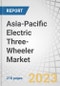 Asia-Pacific Electric Three-Wheeler Market by Motor Power (Below 1000 W, 1000–1500 W, 1500 W), Battery Capacity (Below 3 kWh, 3-6 kWh, 6 kWh), End-Use (Passenger Carrier, Load Carrier), Range, Battery Type, Payload Capacity & Country - Global Forecast to 2028 - Product Thumbnail Image