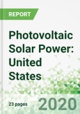 Photovoltaic Solar Power: United States- Product Image