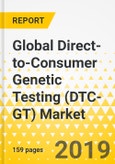 Global Direct-to-Consumer Genetic Testing (DTC-GT) Market: Focus on Direct-to-Consumer Genetic Testing Market by Product Type, Distribution Channel, 15 Countries Mapping, and Competitive Landscape - Analysis and Forecast, 2019-2028- Product Image