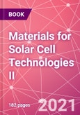 Materials for Solar Cell Technologies II- Product Image