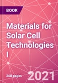 Materials for Solar Cell Technologies I- Product Image