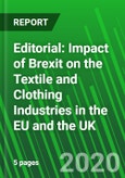 Editorial: Impact of Brexit on the Textile and Clothing Industries in the EU and the UK- Product Image