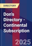 Don's Directory - Continental Subscription- Product Image