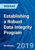 Establishing a Robust Data Integrity Program - Webinar- Product Image