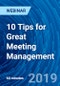 10 Tips for Great Meeting Management - Webinar - Product Thumbnail Image