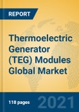 Thermoelectric Generator (TEG) Modules Global Market Insights 2021, Analysis and Forecast to 2026, by Manufacturers, Regions, Technology, Application, Product Type- Product Image
