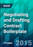 Negotiating and Drafting Contract Boilerplate- Product Image