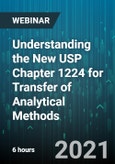 6-Hour Virtual Seminar on Understanding the New USP Chapter 1224 for Transfer of Analytical Methods - Webinar- Product Image