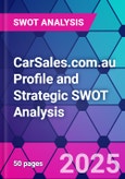 CarSales.com.au Profile and Strategic SWOT Analysis- Product Image