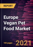 Europe Vegan Pet Food Market Forecast to 2028 - COVID-19 Impact and Regional Analysis By Product Type (Dry Food, Wet Food, and Others), Pet Type (Dogs and Cats), and Distribution Channel (Supermarkets and Hypermarkets, Specialty Stores, Online Retail, and Others)- Product Image