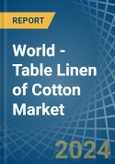 World - Table Linen of Cotton - Market Analysis, Forecast, Size, Trends and Insights- Product Image