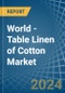 World - Table Linen of Cotton - Market Analysis, Forecast, Size, Trends and Insights - Product Thumbnail Image