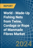 World - Made-Up Fishing Nets from Twine, Cordage or Rope of Manmade Fibres - Market Analysis, Forecast, Size, Trends and Insights- Product Image