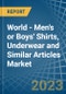 World - Men's or Boys' Shirts, Underwear and Similar Articles (Knitted or Crocheted) - Market Analysis, Forecast, Size, Trends and Insights. Update: COVID-19 Impact - Product Image