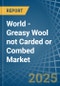 World - Greasy Wool not Carded or Combed - Market Analysis, Forecast, Size, Trends and Insights. Update: COVID-19 Impact - Product Image