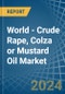 World - Crude Rape, Colza or Mustard Oil - Market Analysis, Forecast, Size, Trends and Insights - Product Image