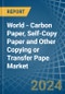 World - Carbon Paper, Self-Copy Paper and Other Copying or Transfer Pape - Market Analysis, Forecast, Size, Trends and Insights. Update: COVID-19 Impact - Product Image