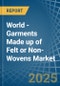 World - Garments Made up of Felt or Non-Wovens - Market Analysis, Forecast, Size, Trends and Insights. Update: COVID-19 Impact - Product Thumbnail Image