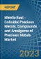 Middle East - Colloidal Precious Metals, Compounds and Amalgams of Precious Metals (Excluding Silver Nitrate) - Market Analysis, Forecast, Size, Trends and Insights. Update: COVID-19 Impact - Product Thumbnail Image