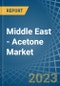 Middle East - Acetone - Market Analysis, Forecast, Size, Trends and Insights. Update: COVID-19 Impact - Product Image