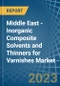 Middle East - Inorganic Composite Solvents and Thinners for Varnishes - Market Analysis, forecast, Size, Trends and Insights. Update: COVID-19 Impact - Product Thumbnail Image