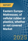 Eastern Europe - Mattresses; of cellular rubber or plastics, whether or not covered - Market Analysis, Forecast, Size, Trends and Insights. Update: COVID-19 Impact- Product Image