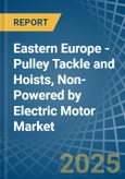 Eastern Europe - Pulley Tackle and Hoists, Non-Powered by Electric Motor - Market Analysis, Forecast, Size, Trends and Insights. Update: COVID-19 Impact- Product Image