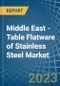 Middle East - Table Flatware of Stainless Steel - Market Analysis, Forecast, Size, Trends and Insights. Update: COVID-19 Impact - Product Image
