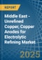 Middle East - Unrefined Copper, Copper Anodes for Electrolytic Refining - Market Analysis, forecast, Size, Trends and Insights. Update: COVID-19 Impact - Product Image