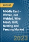 Middle East - Woven, not Welded, Wire Mesh, Grill, Netting and Fencing - Market Analysis, Forecast, Size, Trends and Insights. Update: COVID-19 Impact - Product Thumbnail Image