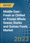 Middle East - Fresh or Chilled or Frozen Whole Geese, Ducks and Guinea Fowls - Market Analysis, Forecast, Size, Trends and Insights. Update: COVID-19 Impact - Product Thumbnail Image