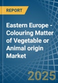 Eastern Europe - Colouring Matter of Vegetable or Animal origin - Market Analysis, Forecast, Size, Trends and Insights. Update: COVID-19 Impact- Product Image