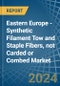 Eastern Europe - Synthetic Filament Tow and Staple Fibers, not Carded or Combed - Market Analysis, Forecast, Size, Trends and Insights. Update: COVID-19 Impact - Product Thumbnail Image