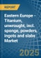 Eastern Europe - Titanium, unwrought, incl. sponge, powders, ingots and slabs - Market Analysis, Forecast, Size, Trends and Insights. Update: COVID-19 Impact - Product Thumbnail Image