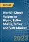 World - Check Valves for Pipes, Boiler Shells, Tanks and Vats - Market Analysis, forecast, Size, Trends and Insights. Update: COVID-19 Impact - Product Image