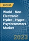 World - Non-Electronic Hydro-, Hygro-, Psychrometers - Market Analysis, Forecast, Size, Trends and Insights. Update: COVID-19 Impact - Product Image