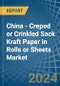China - Creped or Crinkled Sack Kraft Paper in Rolls or Sheets - Market Analysis, Forecast, Size, Trends and insights. Update: COVID-19 Impact - Product Image