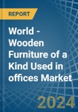World - Wooden Furniture of a Kind Used in offices - Market analysis, Forecast, Size, Trends and insights. Update: COVID-19 Impact- Product Image