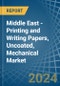 Middle East - Printing and Writing Papers, Uncoated, Mechanical - Market Analysis, Forecast, Size, Trends and Insights. Update: COVID-19 Impact - Product Thumbnail Image
