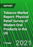 Tobacco Market Report: Physical Retail Survey of Modern Oral Products in the US- Product Image