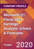 Microsoft Q1 Fiscal 2021 Earnings Analysis: Drivers & Forecasts- Product Image