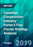 Canadian Construction Industry - Porter's Five Forces Strategy Analysis- Product Image