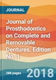 Journal of Prosthodontics on Complete and Removable Dentures. Edition No. 1- Product Image