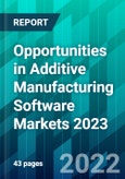 Opportunities in Additive Manufacturing Software Markets 2023- Product Image