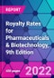Royalty Rates for Pharmaceuticals & Biotechnology, 9th Edition - Product Image