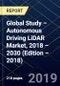 Global Study – Autonomous Driving LiDAR Market, 2018 – 2030 (Edition – 2018) - Product Thumbnail Image